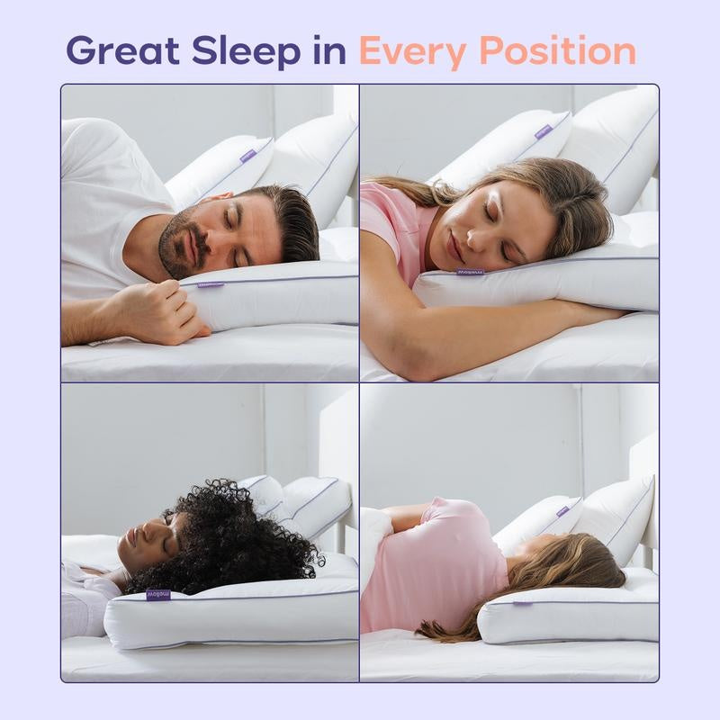 Mellow Sleep Adapt Pillow – 5 Sleep Zone Ergonomic Hotel Soft Pillow