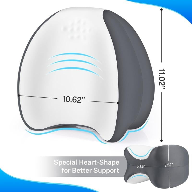 Memory Foam Knee Pillow – Cooling Leg Support Pillow for Side Sleepers