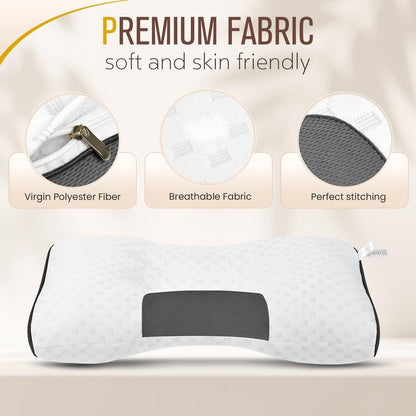 UFIST Cervical Massage Pillow Set – Ergonomic Neck Support Pillow Set (2 Pieces)
