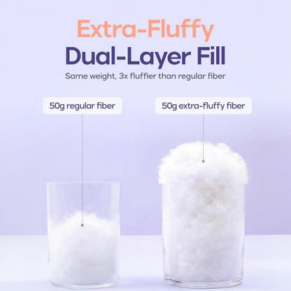 Mellow Sleep Mellow Puff Pillow – Ultra-Fluffy Quilted Cooling Comfort Pillow