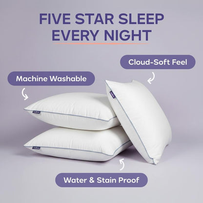 Mellow Sleep Hotel Pillow – Waterproof & Stain-Resistant Cloud-Soft Comfort