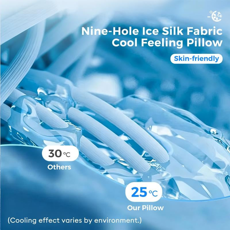 Cooling Memory Neck Pillow – Ergonomic Cervical Support Pillow with Adjustable Height