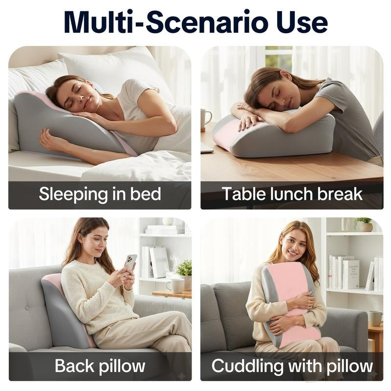 Ergonomic Memory Foam Support Pillow – Multi-Purpose Comfort Pillow for Neck, Back & Legs