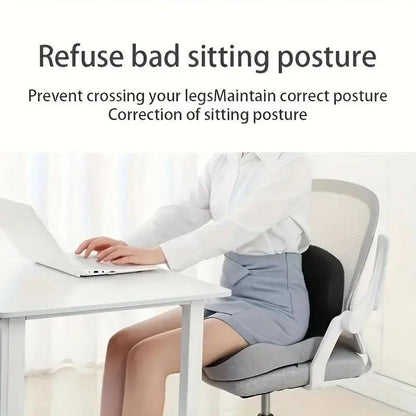 Memory Foam Seat Cushion – Ergonomic Back & Tailbone Support Chair Cushion