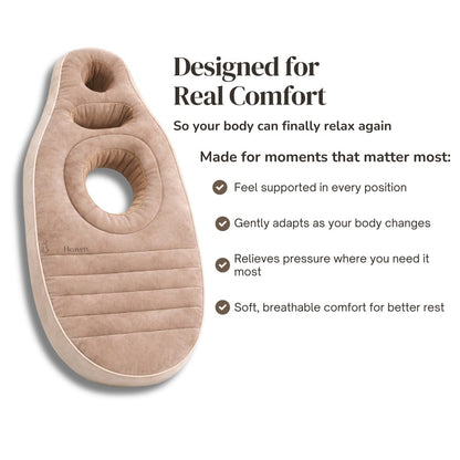 CloudComfort Pregnancy Pillow – Ultimate Belly & Full Body Sleep Support