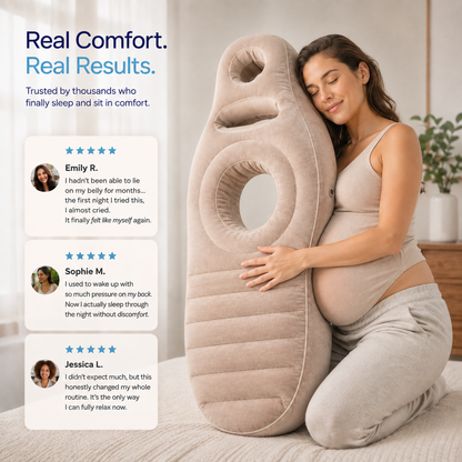 CloudComfort Pregnancy Pillow – Belly & Full-Body Support
