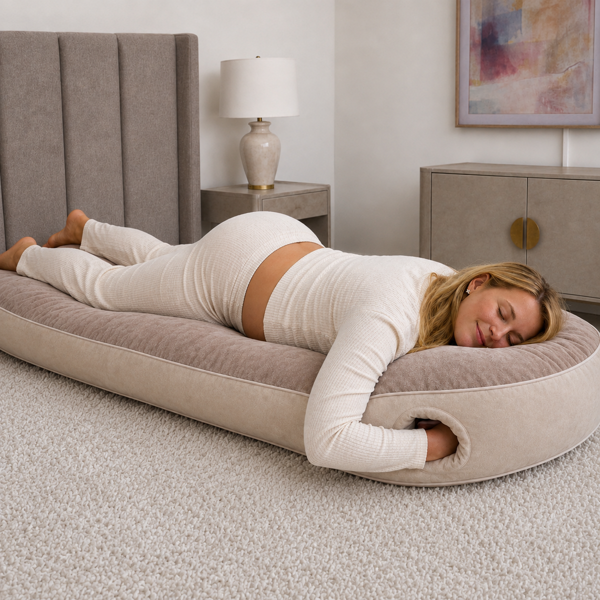 CloudComfort Pregnancy Pillow – Belly & Full-Body Support