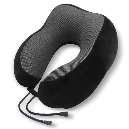 U-Shaped Memory Foam Neck Pillow – Soft Travel Support for Airplane & Home Use