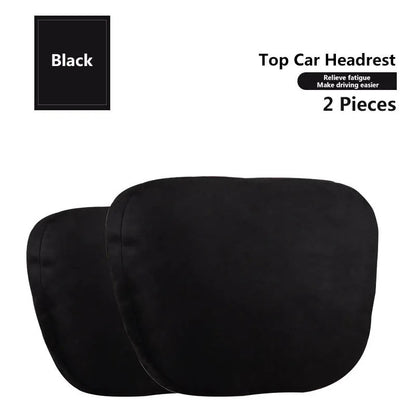 Car Headrest Neck Pillow Set – Soft Travel Support Cushion for Car Seats