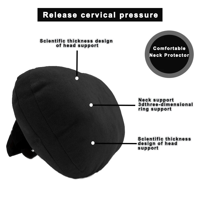 Car Headrest Neck Pillow Set – Soft Travel Support Cushion for Car Seats