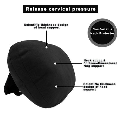 Car Headrest Neck Pillow Set – Soft Travel Support Cushion for Car Seats