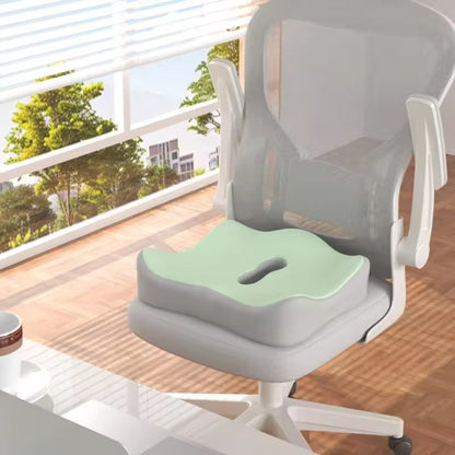 Ergonomic Office Seat Cushion – 3-Zone Memory Foam Lumbar Support Pillow