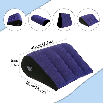 Inflatable Travel Pillow – Multifunctional Body & Lumbar Support Cushion