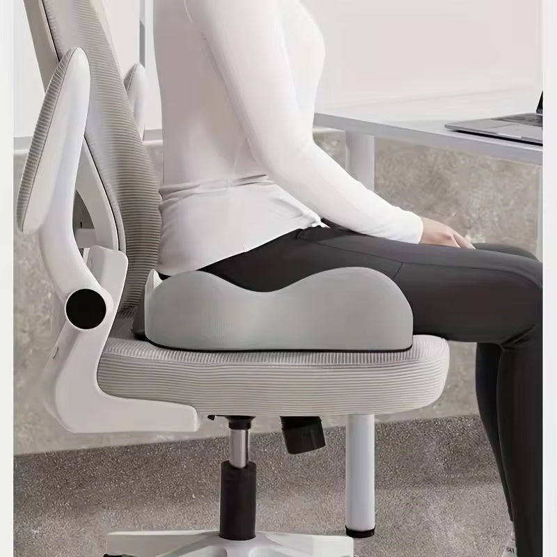 Ergonomic Office Seat Cushion – 3-Zone Memory Foam Lumbar Support Pillow