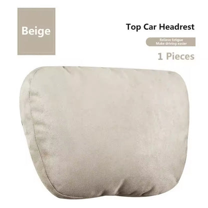 Car Headrest Neck Pillow Set – Soft Travel Support Cushion for Car Seats