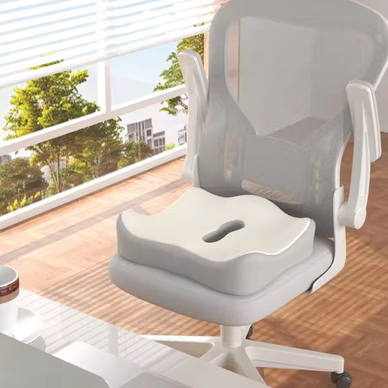 Ergonomic Office Seat Cushion – 3-Zone Memory Foam Lumbar Support Pillow