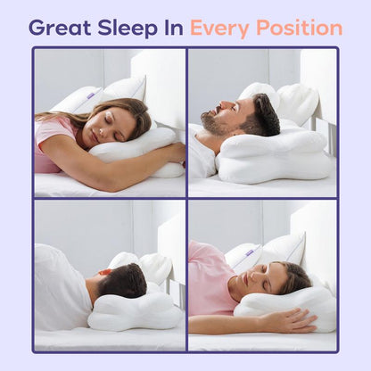 CloudAlign Ergonomic Pillow + FREE Cooling Pillow