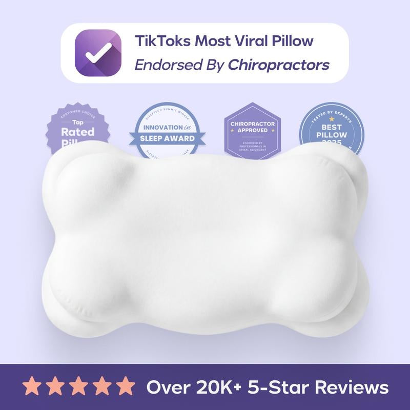 Mellow Sleep CloudAlign Pillow – Ergonomic Memory Foam Pillow with Cooling Pillowcase