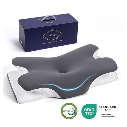 Cooling Memory Neck Pillow – Ergonomic Cervical Support Pillow with Adjustable Height