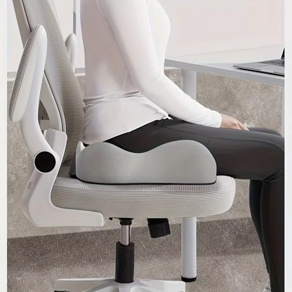 Ergonomic Office Seat Cushion – 3-Zone Memory Foam Lumbar Support for Posture &amp; Comfort