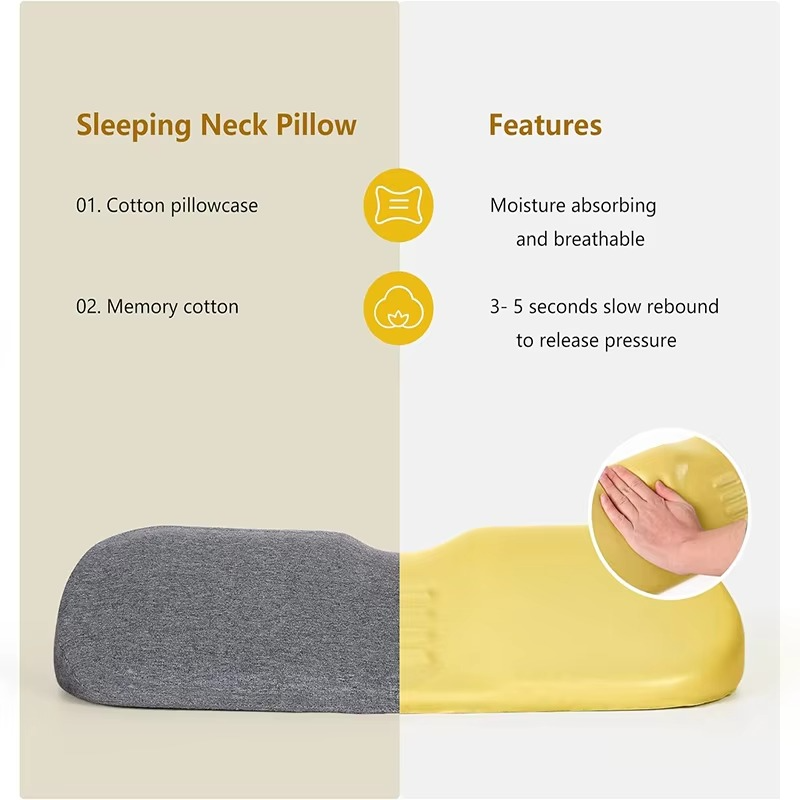 Cervical Memory Foam Pillow – Ergonomic Contour Neck Support for Restful Sleep