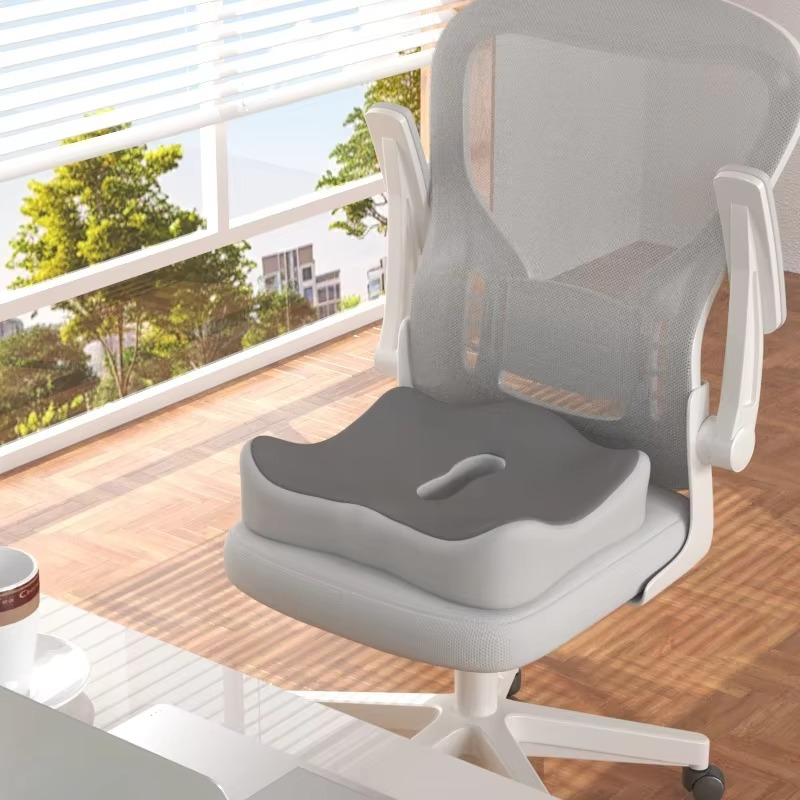 Ergonomic Office Seat Cushion – 3-Zone Memory Foam Lumbar Support for Posture &amp; Comfort