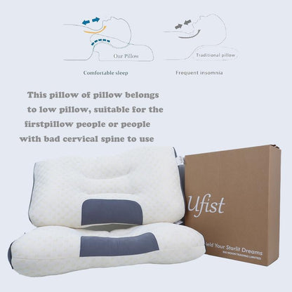 UFIST Cervical Massage Pillow Set – Ergonomic Neck Support Pillow Set (2 Pieces)