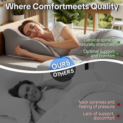 Ergonomic Memory Foam Support Pillow – Multi-Purpose Comfort Pillow for Neck, Back & Legs