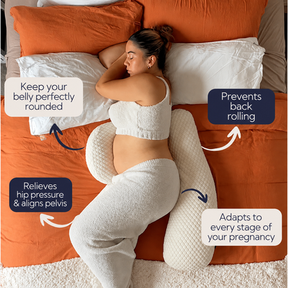 CloudHold Pregnancy Pillow – Adjustable Belly & Back Support