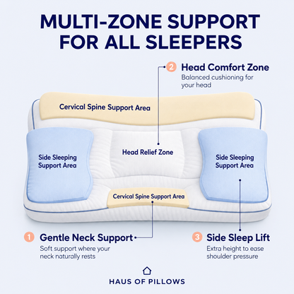 CloudAdapt Pillow – 5-Zone Ergonomic Sleep Pillow