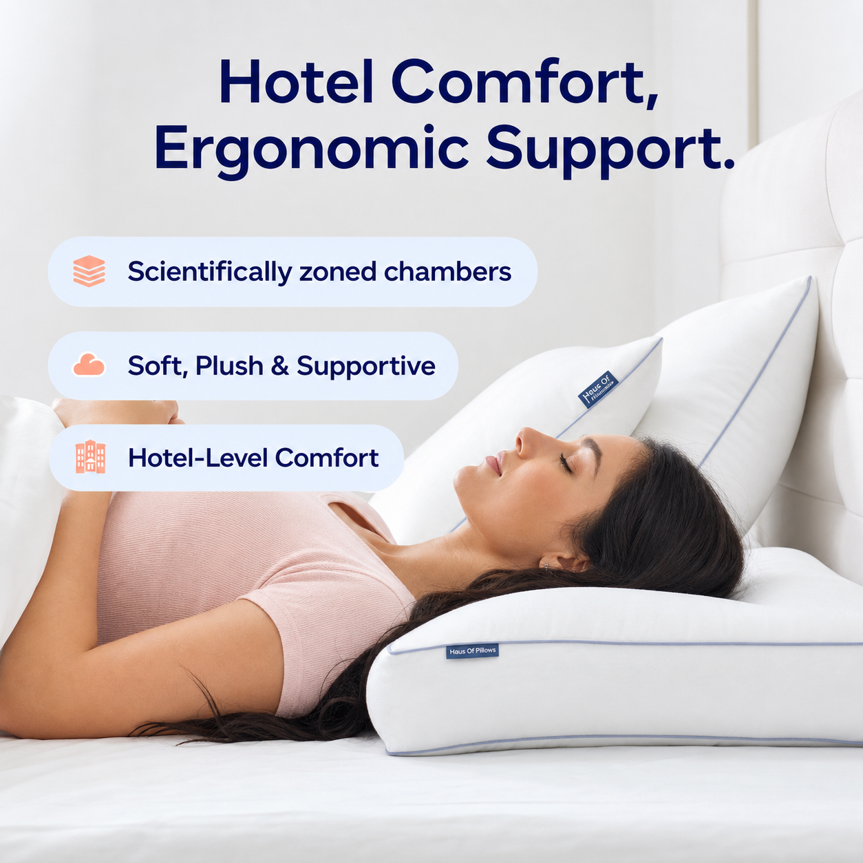 CloudAdapt Pillow – 5-Zone Ergonomic Sleep Pillow
