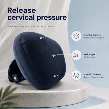 Car Headrest Neck Pillow Set – Soft Travel Support