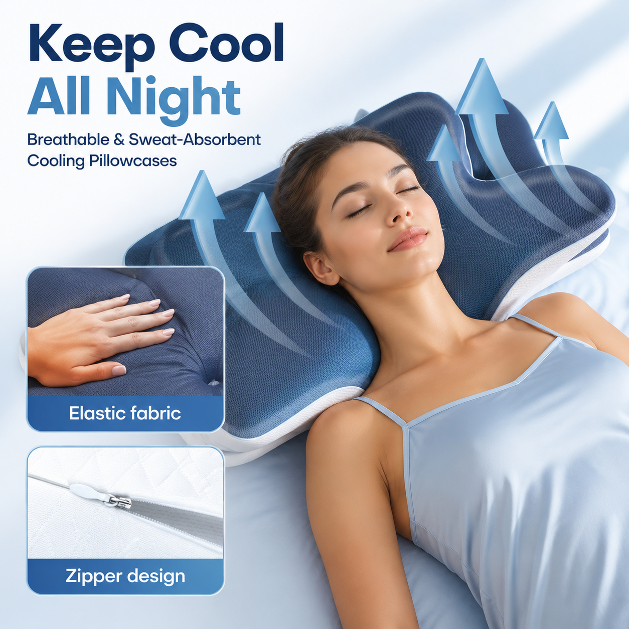 DualComfort Neck Pillow – Cooling Memory Foam Support