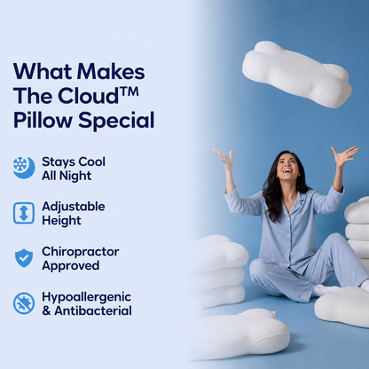 CloudAlign Pillow – Ergonomic Memory Foam Pillow