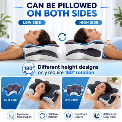 DualComfort Neck Pillow – Cooling Memory Foam Support