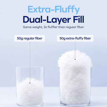 CloudPuff Pillow – Ultra-Fluffy Quilted Comfort Pillow