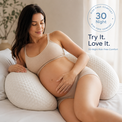 CloudHold Pregnancy Pillow – Adjustable Belly & Back Support