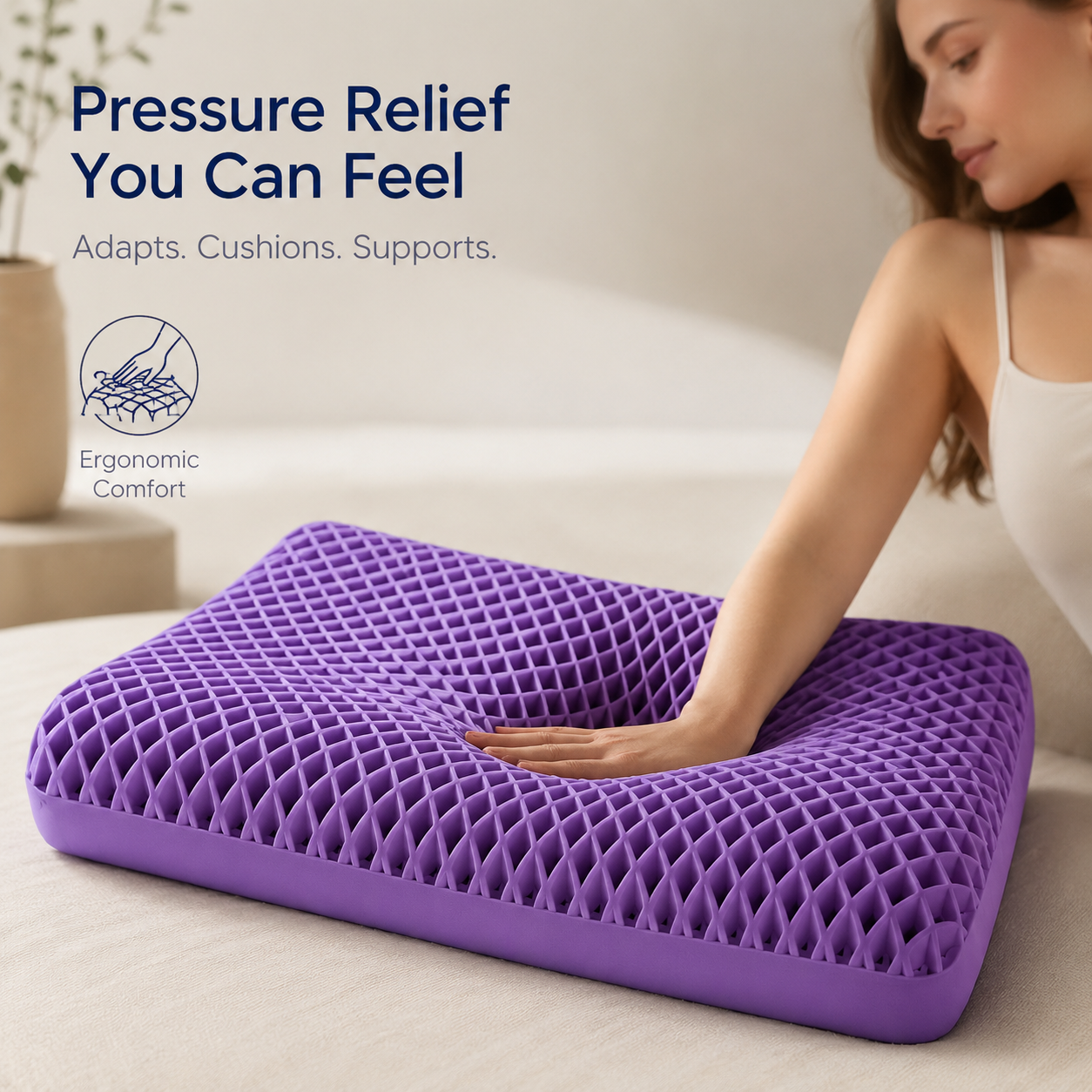 AirContour Neck Pillow – Breathable Zero-Pressure Support