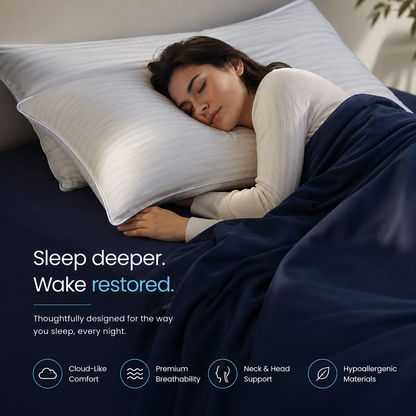 HotelCloud Pillow Set – Premium 4-Pack Sleeping Pillows