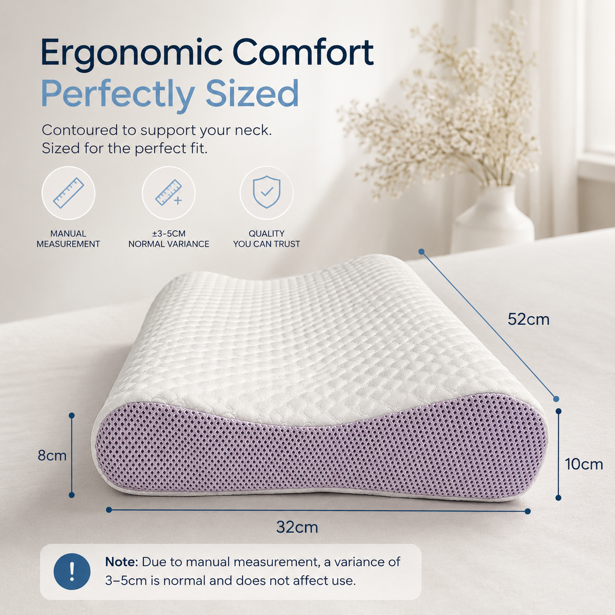 AirContour Neck Pillow – Breathable Zero-Pressure Support