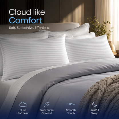 HotelCloud Pillow Set – Premium 4-Pack Sleeping Pillows