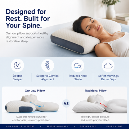 NeckEase Pillow Set – Soft Adjustable Neck Support