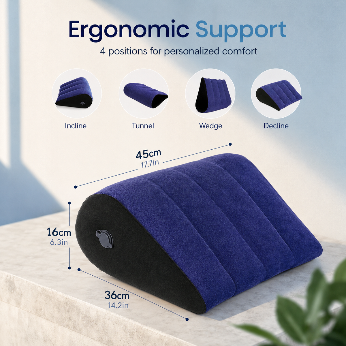 AirFlex Travel Pillow – Body & Lumbar Support