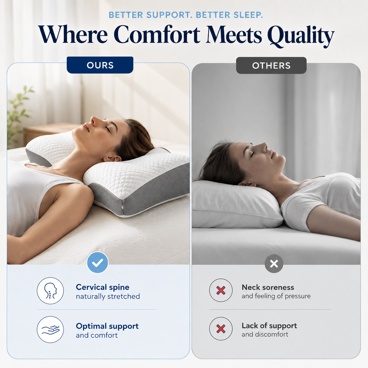 Cooling Neck Pillow – Adjustable Ergonomic Support