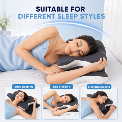 DualComfort Neck Pillow – Cooling Memory Foam Support