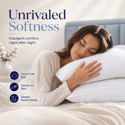 HotelCloud Pillow Set – Premium 4-Pack Sleeping Pillows
